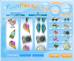 Poolparty mit Losen spielen